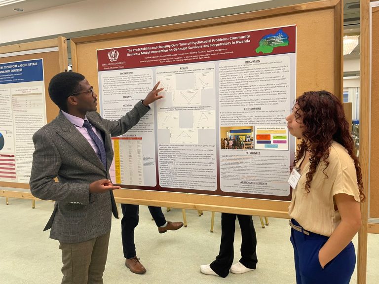 LOMA LINDA UNIVERSITY NIH SUMMER CONFERENCE: EXPLORING THE IMPACT OF THE COMMUNITY RESILIENCY MODEL ON GENOCIDE SURVIVORS AND PERPETRATORS IN RWANDA
